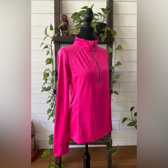 Xersion: Hot Pink Quarter-Zip Pullover - Picture 5 of 17